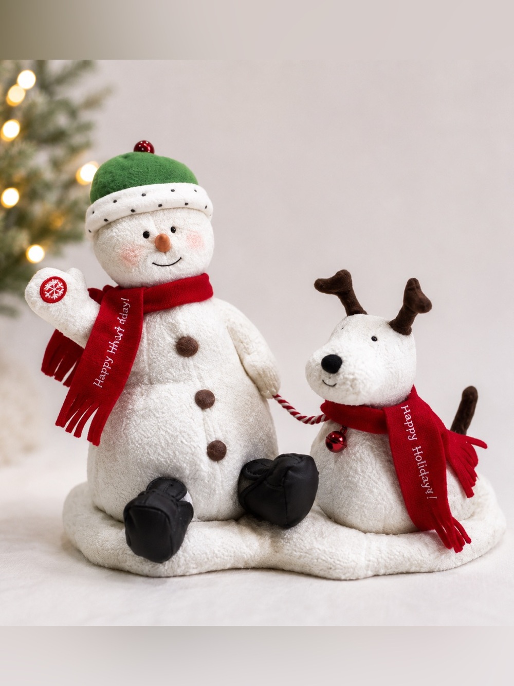 Hallmark Jingle Pals‎ Holiday Snowman and Dogs Musical Decor